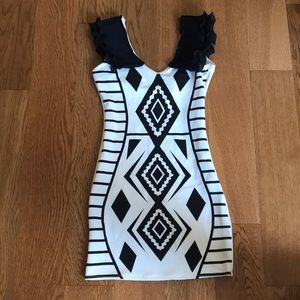 Sexy Monochrome Party Dress